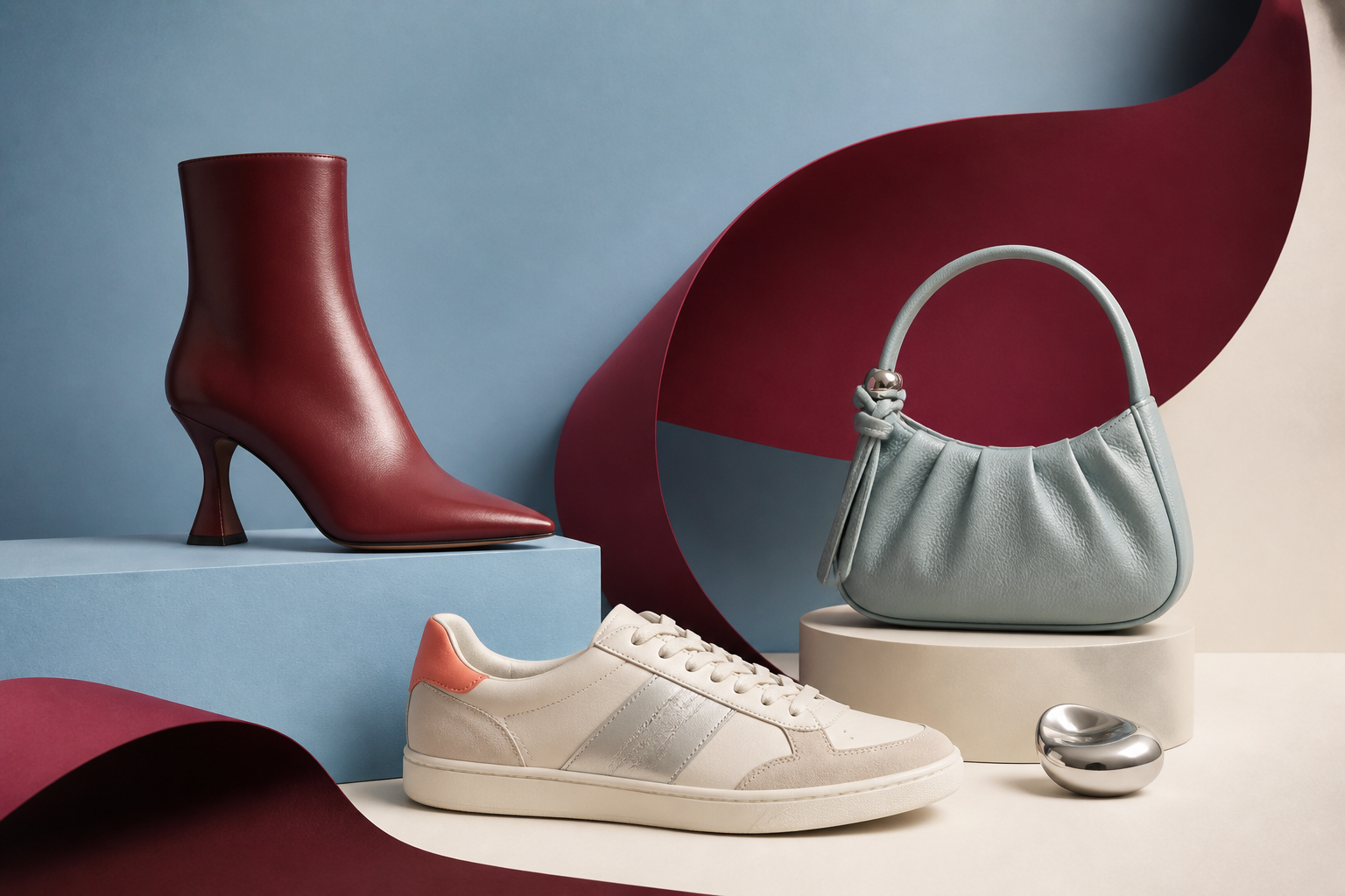 Selección editorial de botín, zapatilla y bolso en la paleta de MyBelleStyle